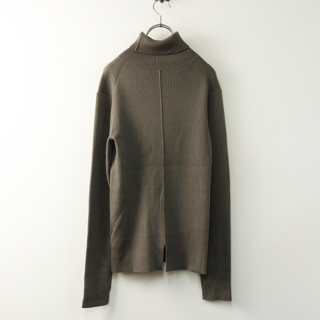 AP STUDIO ウールリブタートルネックプルオーバー グレー 期間限定価格】美品 2024AW エーピーストゥディオ AP STUDIO