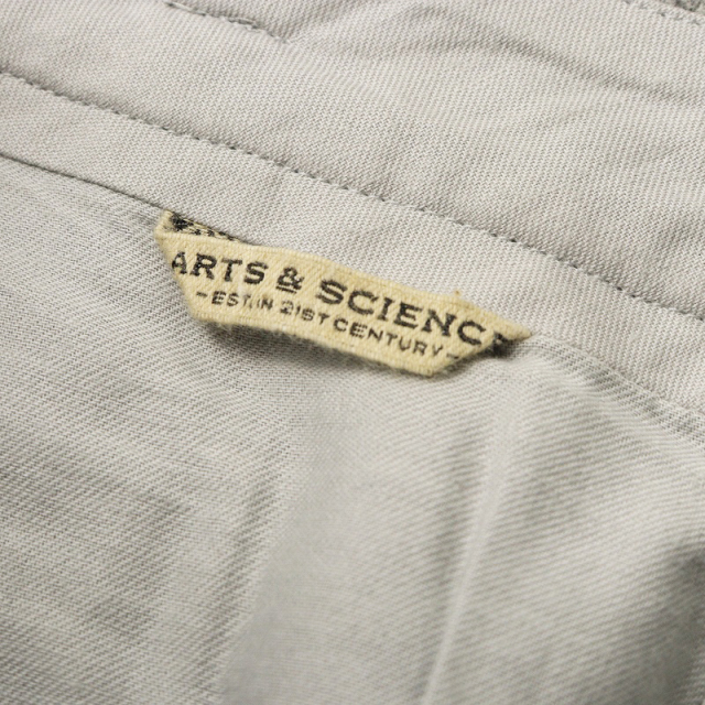 メンズ アーツ&サイエンス ARTS&SCIENCE サスペンダーボタン付き ウールカシミヤメルトンパンツ 3 グレー┃スラックス【2400014708844】 メンズ アーツ&サイエンス ARTS&SCIENCE サスペンダーボタン付き