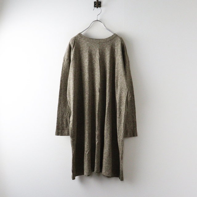45R フォーティーファイブアール リネンニット裏毛のチュニック ワンピース 45R（フォーティファイブアール） 45rpm チュニック ワンピース ビッグ