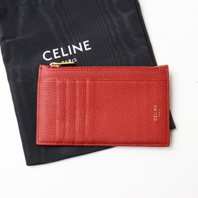 セリーヌ　カードケース 1点限定！！】セリーヌ ジップ付きカードホルダー (CELINE/カード