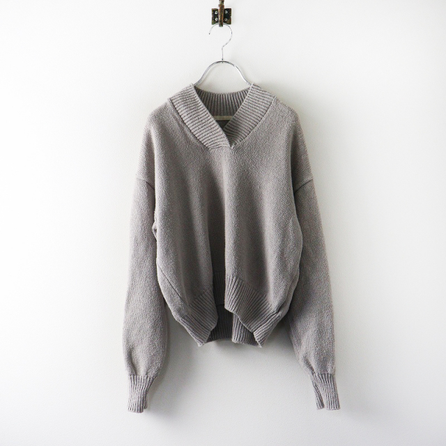 2024SS プラージュ Plage Silk nep プルオーバー＼グレー シルク