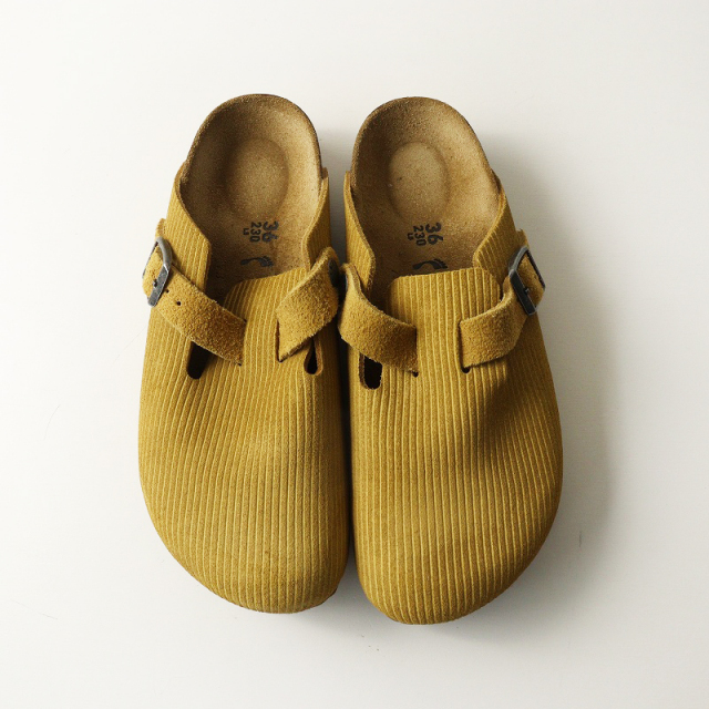 BIRKENSTOCKビルケンシュトックBOSTONボストン)マスタードイエロー ビルケンシュトック BIRKENSTOCK ボストン スエードレザー サンダル