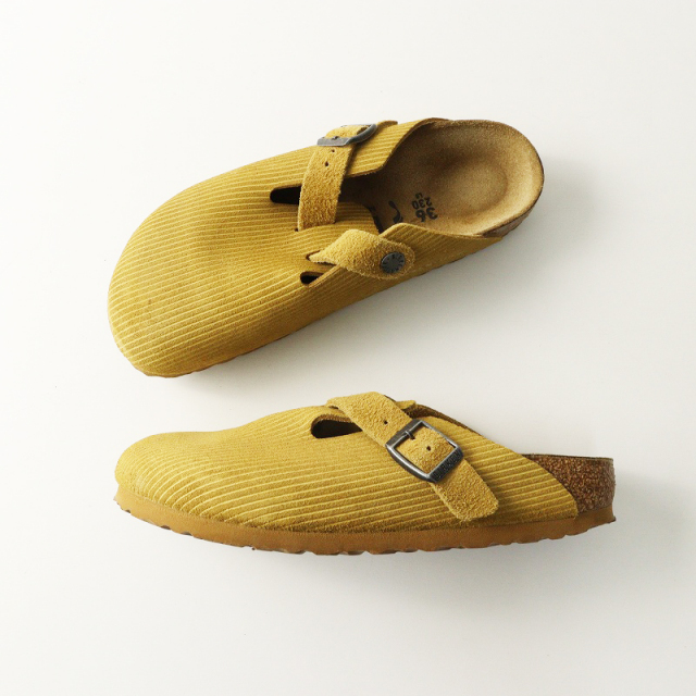 BIRKENSTOCKビルケンシュトックBOSTONボストン)マスタードイエロー ビルケンシュトック BIRKENSTOCK ボストン スエードレザー サンダル