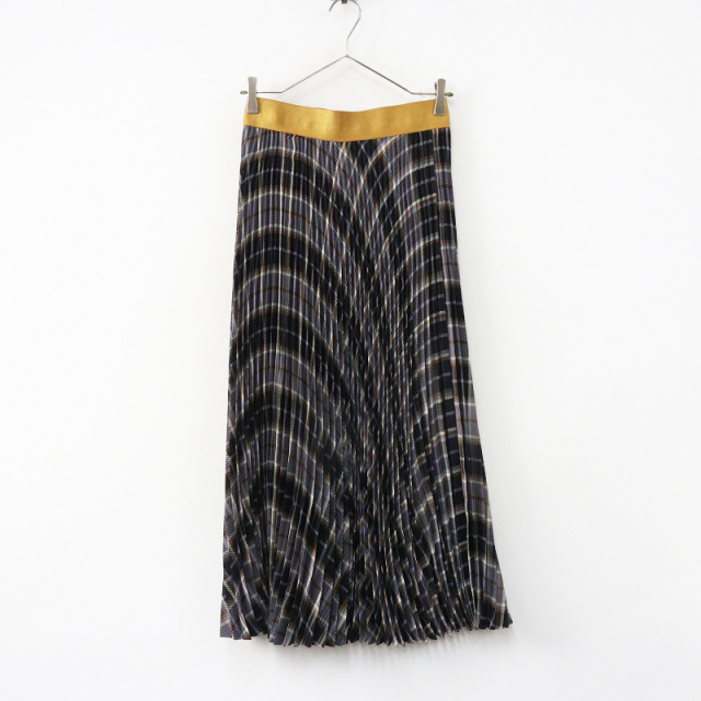 美品 2019SS Lois CRAYON ロイスクレヨン &amp;ellecy アンドエルシー チェック ノースリーブ ジャケット M/ブラック【2400012042384】 Lois CRAYON - Louis CRAYON ロイスクレヨン ジャケット チェック 美品