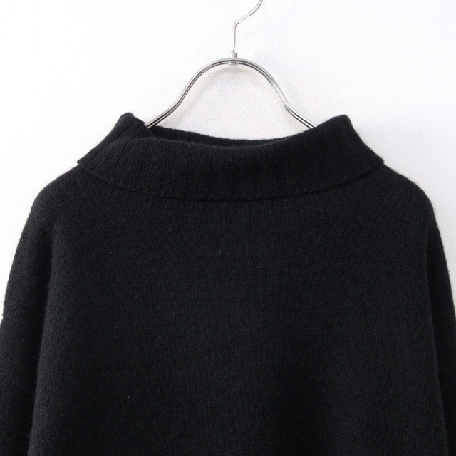 2022AW マーガレットハウエル MARGARET HOWELL WOOL CASHMERE ニット 2＼ブラック ウールカシミヤ タートルネック【2400014905069】 2022AW マーガレットハウエル MARGARET HOWELL WOOL CASHMERE ニット 2