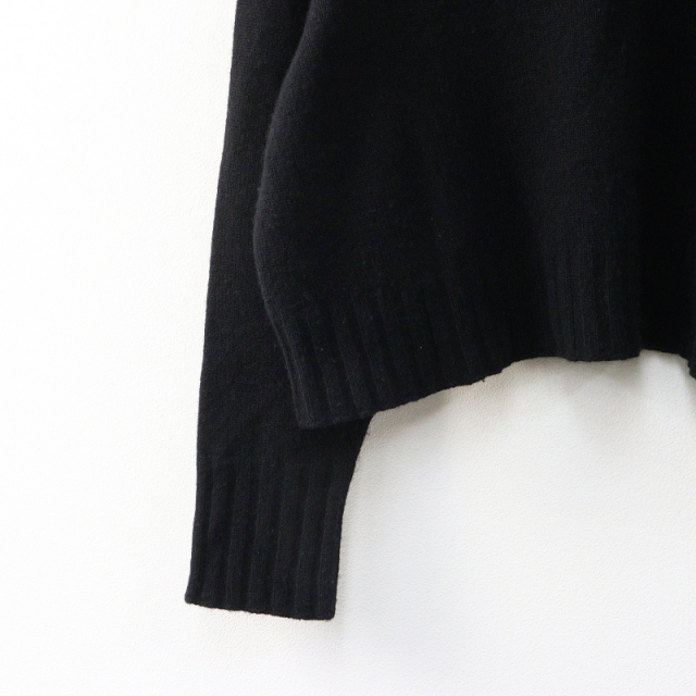 2022AW マーガレットハウエル MARGARET HOWELL WOOL CASHMERE ニット 2＼ブラック ウールカシミヤ タートルネック【2400014905069】 2022AW マーガレットハウエル MARGARET HOWELL WOOL CASHMERE ニット 2