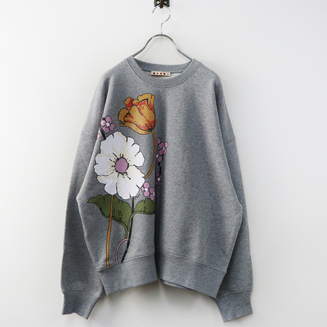 最終SALE ☆新品未使用品☆ MARNIフラワープリント トレーナー38 TRESORオンラインストア