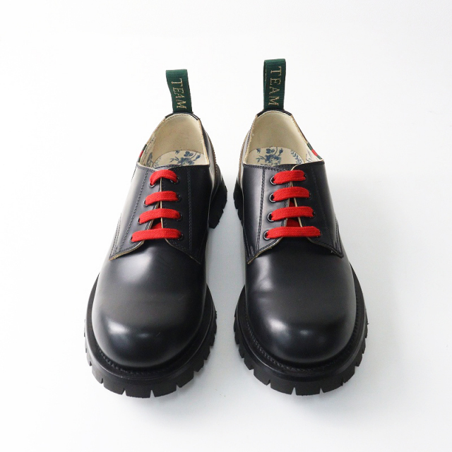 美品 メンズ グッチ GUCCI 547668 ウェブ プレーントゥ レザー レース