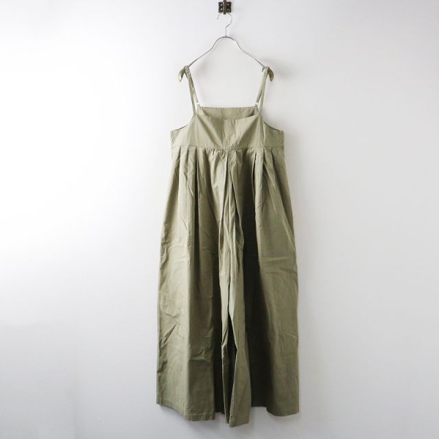 ピュアルセシン pual ce cin コットンツイルサロペット F＼カーキ
