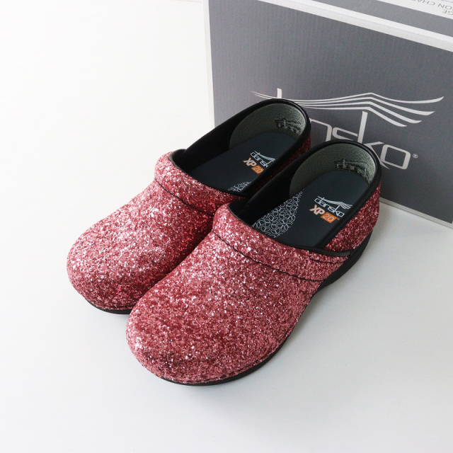 未使用 ダンスコ dansko Professional Glitter pink 