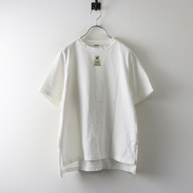 インゲボルグ 半袖トップス 3枚 INGEBORG カットソー Tシャツ 2024SS インゲボルグ INGEBORG 香水瓶 パフューム柄 半袖Tシャツ 刺繍