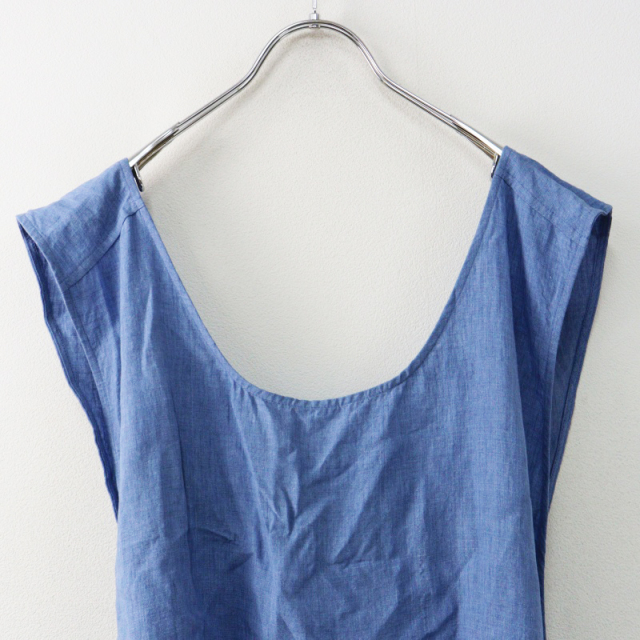 極美品 トゥジュー TOUJOURS HAND WASH FINISHED LINEN CLOTH Back