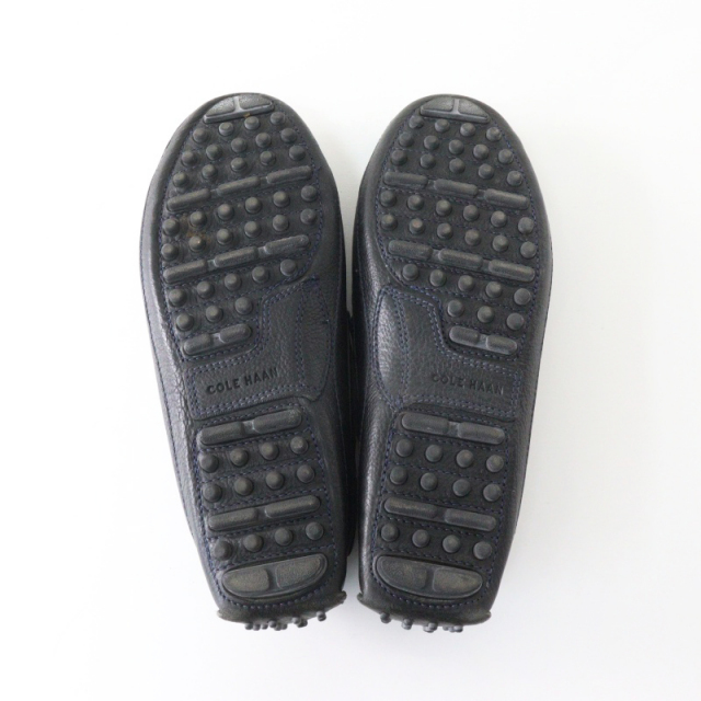 メンズ コールハーン Cole Haan レザー ドライビングシューズ 10｜ブラック 約28cm ローカット フラット 【2400015025537】 メンズ コールハーン Cole Haan レザー ドライビングシューズ 10