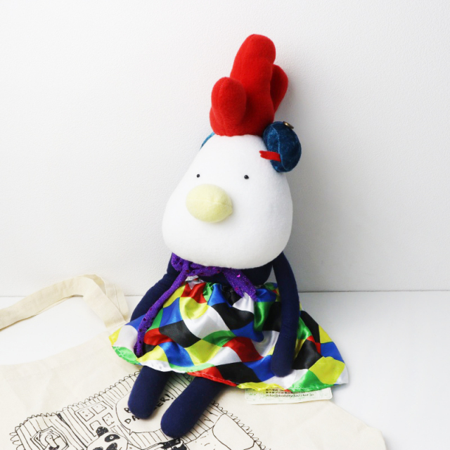 美品 ボビーダズラー BOBBY DAZZLER へび付きにわとりさん ぬいぐるみ