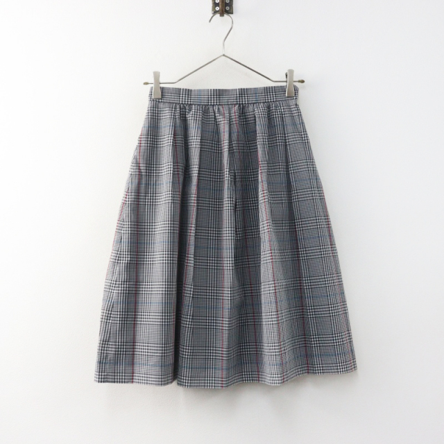 M'S GRACY チェック柄 フレアスカート 36 美品 エムズグレイシー M'S GRACY チェックプリントフレアスカート 36