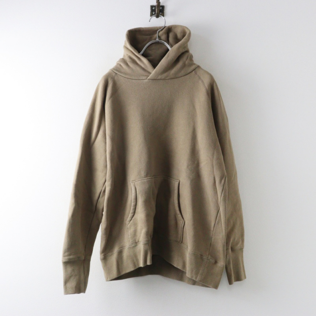 アトリエナルセ atelier naruse freece cotton hooded sweat-shirt 裏 