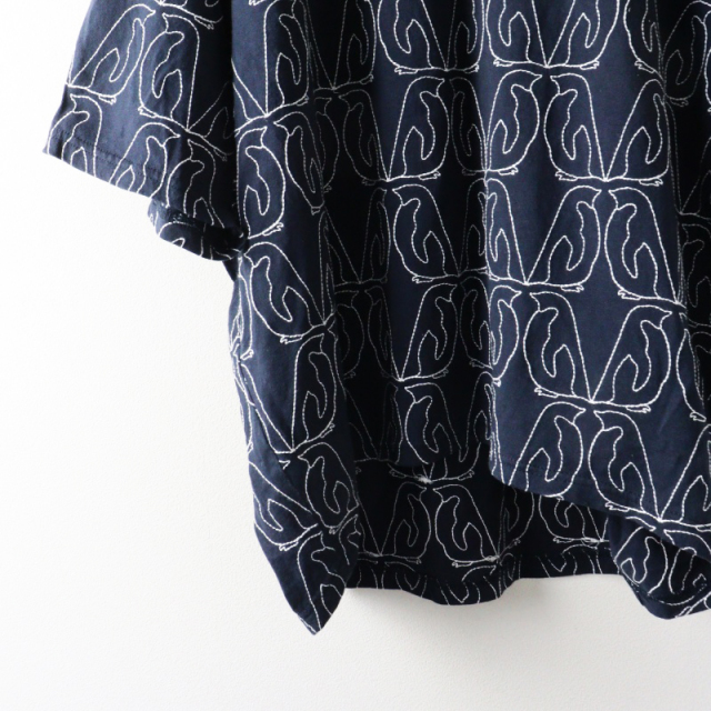2022MS マーブルシュッド marble SUD EMB Penguins 刺繍 半袖プル