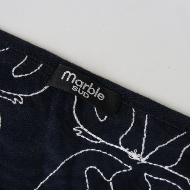 2022MS マーブルシュッド marble SUD EMB Penguins 刺繍 半袖プル