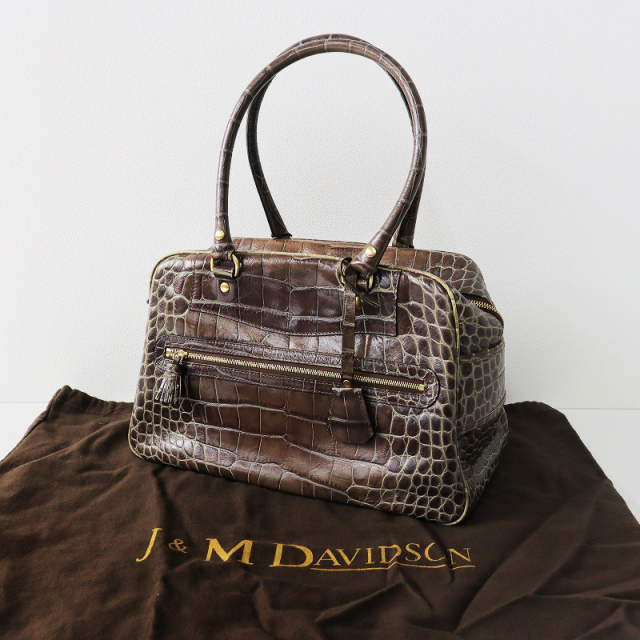 ジェイアンドエムデヴィッドソン J&M DAVIDSON vivi クロコ型押し 