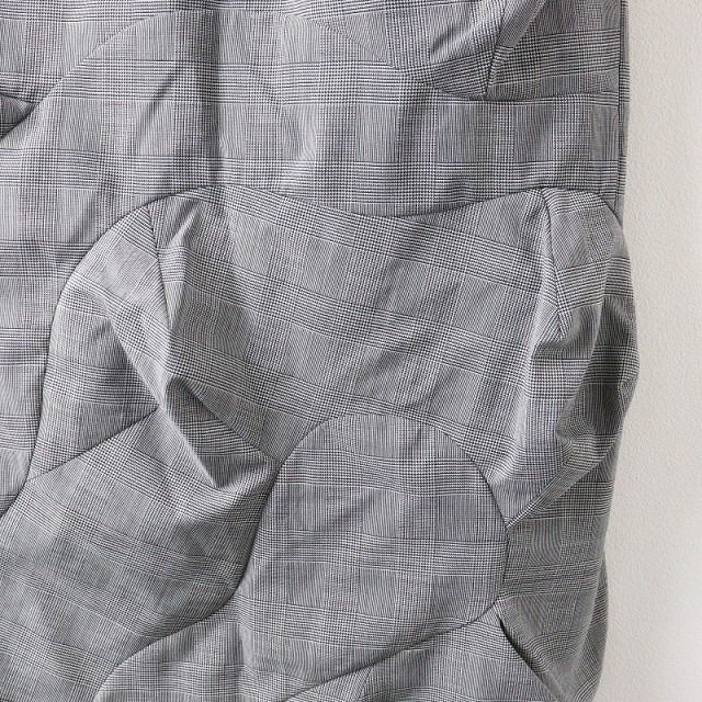 2024SS エンフォルド ENFOLD CHECK WAVE-MOTIF SKIRT チェック  