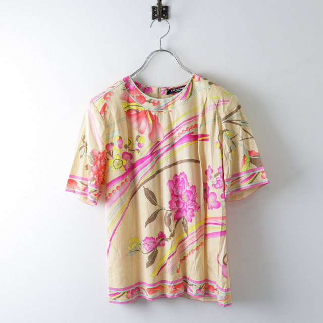 信頼も厚い 大きいサイズ ストレッチコットン FASHION LEONARD レオナール シャツ+ブラウス(長袖+七分)
