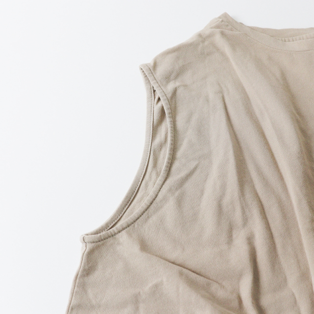 2023SS エヴァムエヴァ evam eva cotton sleeveless pullover