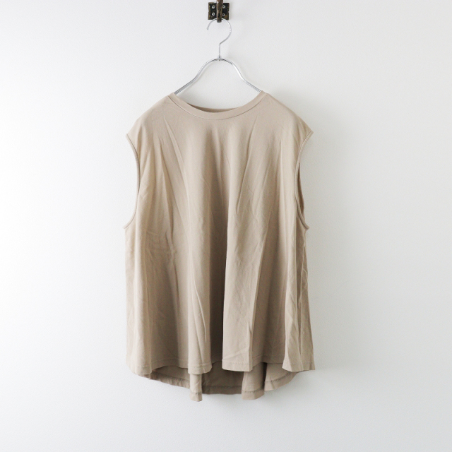 楽天 送料無料にならない evam エヴァムエヴァ 2023SS eva Pullover Sleeveless Cotton カットソー(長袖+七分)