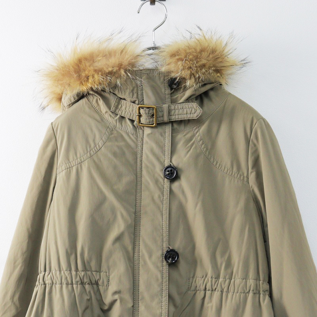 バーバリー ブルーレーベル BURBERRY BLUE LABEL ラクーンファー ボア 