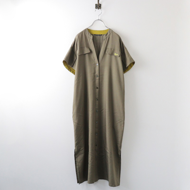 ヴィヴィアンタム VIVIENNE TAM ドラゴン刺繍 スキッパー シャツ  