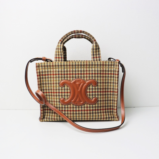 期間限定価格】極美品 セリーヌ CELINE スモール カバ タイス ツイード 