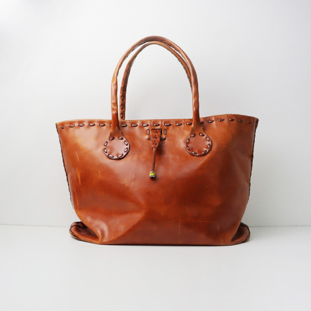 希少 初期作品 アンリークイール HENRY CUIR 大容量 レザートート  