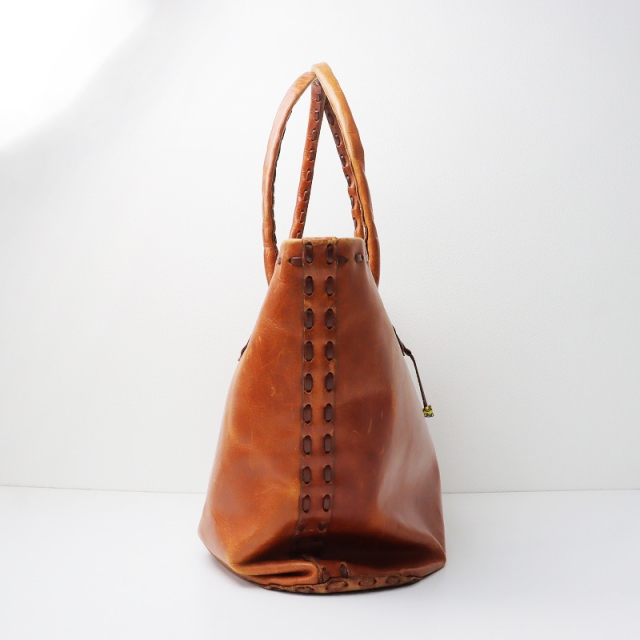 希少 初期作品 アンリークイール HENRY CUIR 大容量 レザートート  