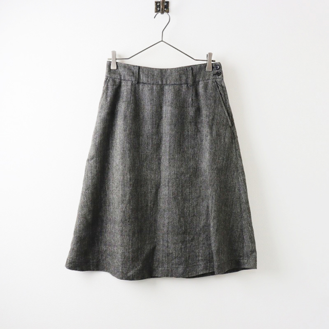 マーガレットハウエル MARGARET HOWELL リネンヘリンボーン フレア  