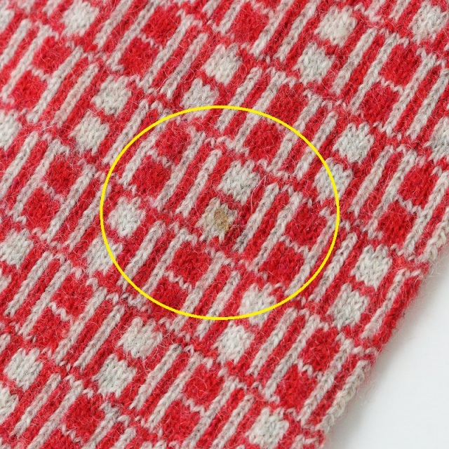 エルメス HERMES マルジェラ期 Hロゴ カシミヤ100% マフラー//レッド  