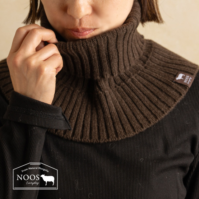 ヤクネックウォーマー モンゴル国産 天然ヤク 100％ NOOS ニット マフラー スヌード 肌触りやわらか レディース メンズ 防寒 厚手 可愛い オシャレ 温かい 暖かい 通勤 通学