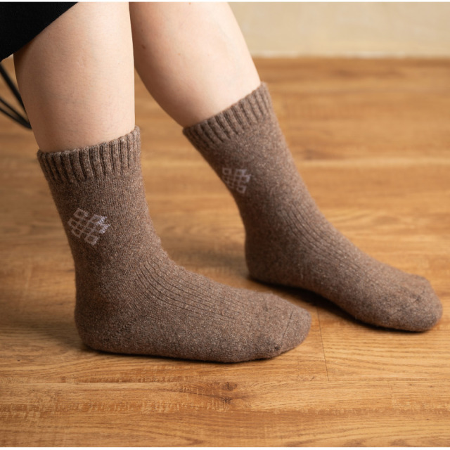 送料無料】羊と暮らす靴下 クルー丈3足セット あったか靴下3足セット