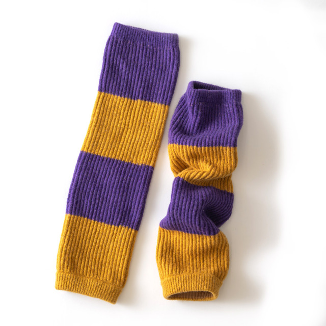 あったか リブレッグウォーマー ロング丈 モンゴルウール 重ねず一枚で