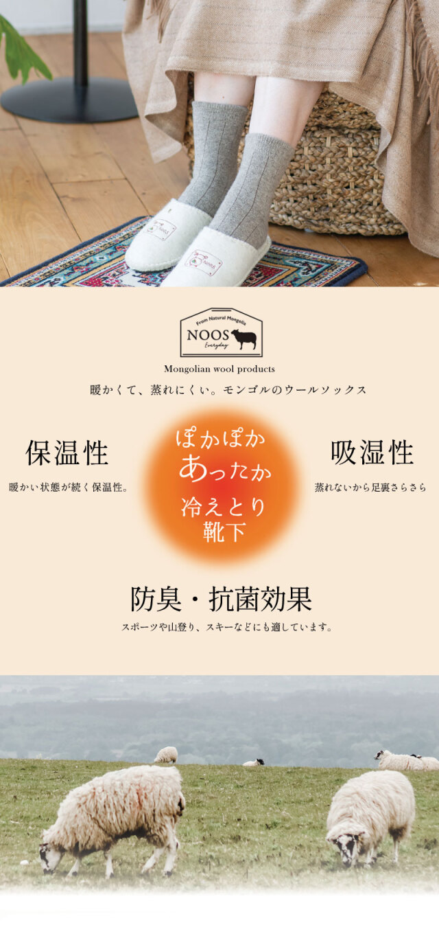 ナチュラル薄手ソックス