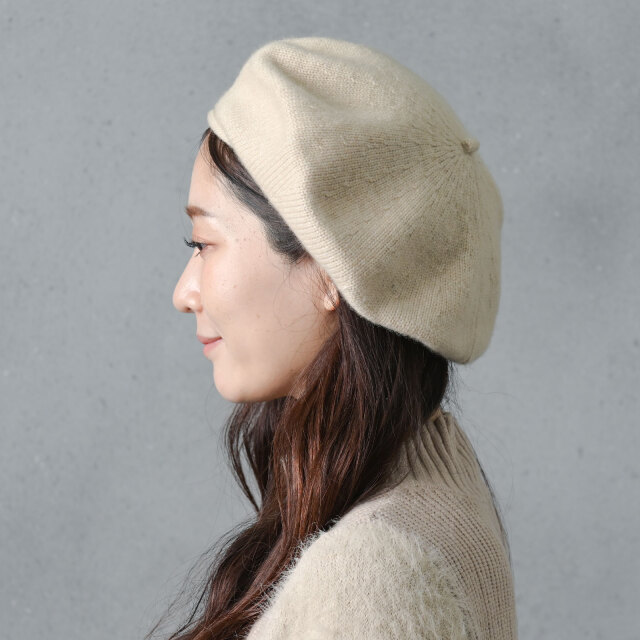 カシミヤベレー帽