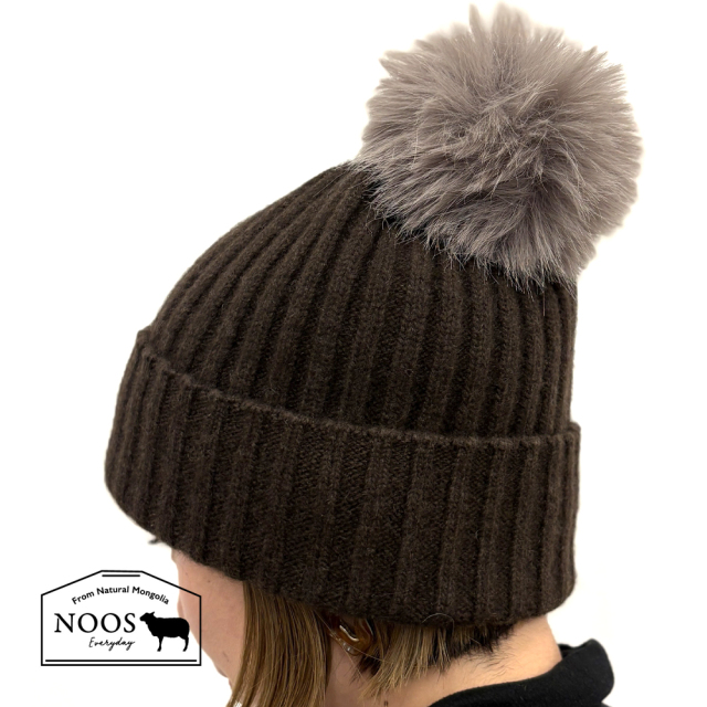 ニット帽 ポンポン付きヤク帽子 ヤク100％ ヤク ぽんぽん付き ポンポン