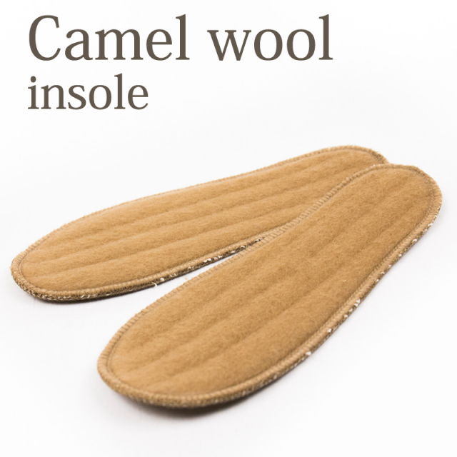 Noos キャメルウール インソール 靴中敷き モンゴル国産 天然キャメル使用 ラクダ メンズ レディース 男女兼用