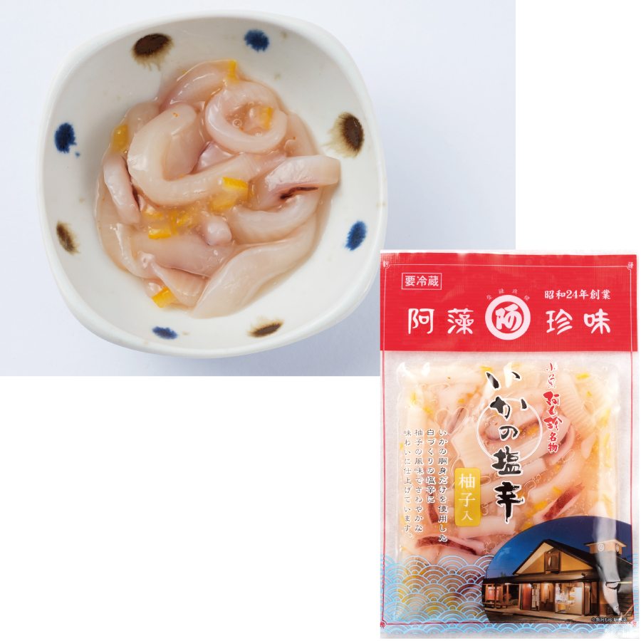 いか塩辛ゆず入　100ｇ袋入