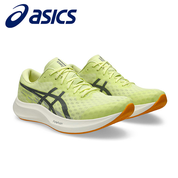 アシックス HYPER SPEED 4 ランニングシューズ メンズ 25SS イエロー×グレー (1011B874-751)