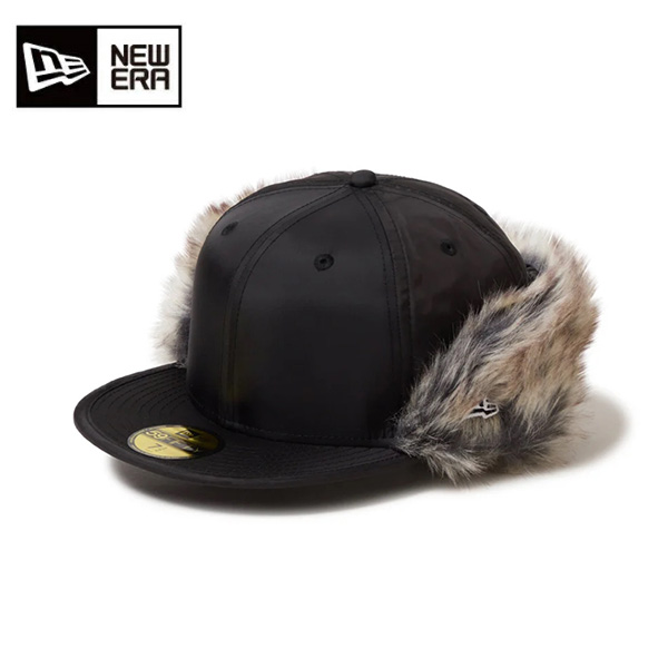 ニューエラ キャップ 59FIFTY Flip down Water Repellent ファー ユニセックス 25FW ブラック 14668884 