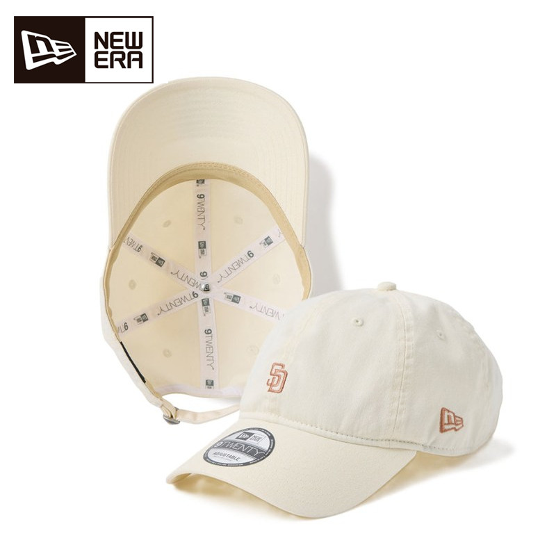 ニューエラ キャップ 9TWENTY MLB ベージュ スウェットバンド サンディエゴ・パドレス ユニセックス 26SS クロームホワイト 14745031