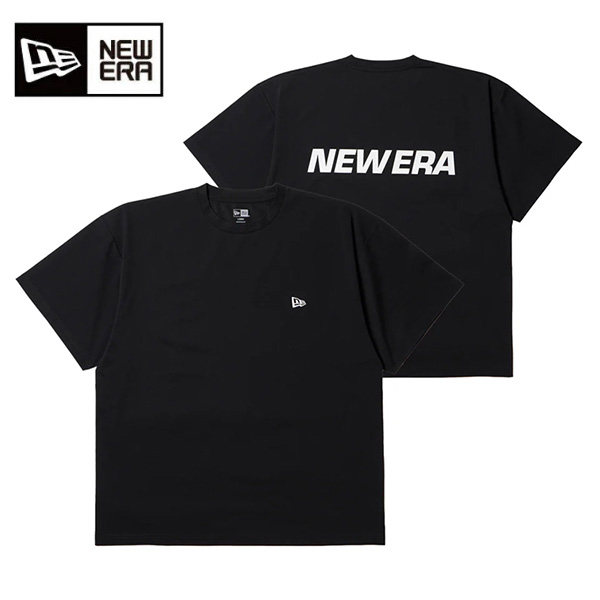ニューエラ 半袖 ユーティリティー オーバーサイズド Tシャツ Wordmark Logo ブラック 14774254