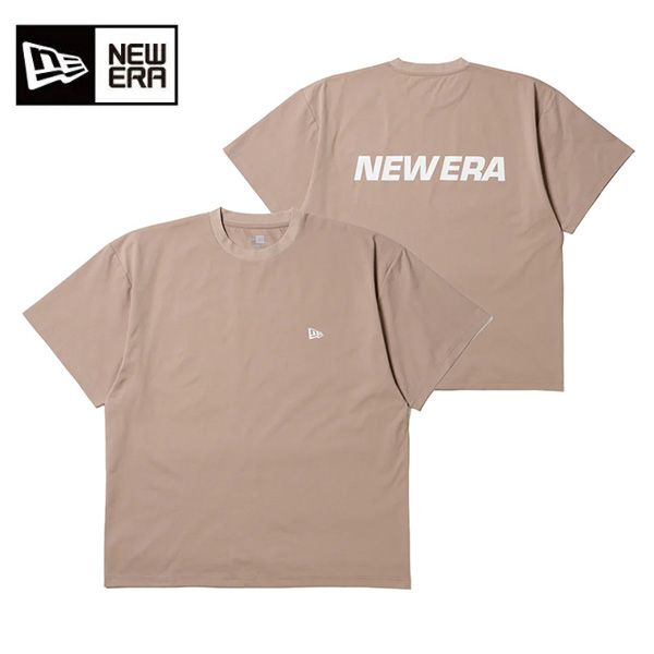 ニューエラ 半袖 ユーティリティー オーバーサイズド Tシャツ Wordmark Logo アッシュブラウン 14774255 