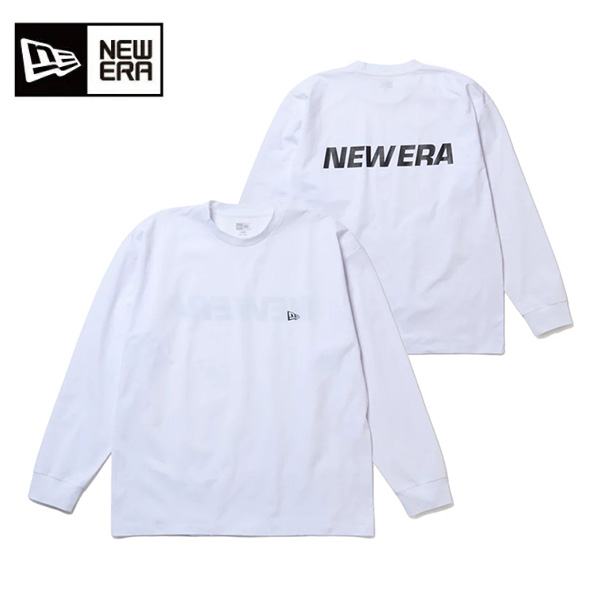 ニューエラ 長袖 ユーティリティー オーバーサイズド Tシャツ Wordmark Logo ホワイト 14774268