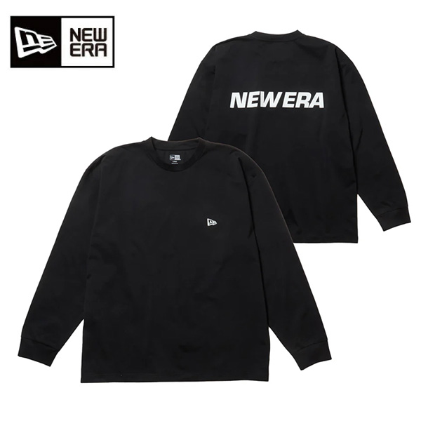 ニューエラ 長袖 ユーティリティー オーバーサイズド Tシャツ Wordmark Logo ブラック 14774269