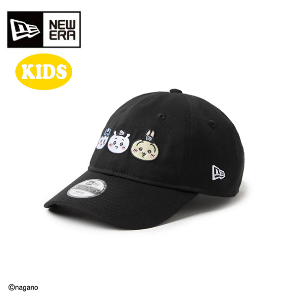 ニューエラ キャップ Youth 9TWENTY ちいかわ・ハチワレ・うさぎ キッズ 26SS ブラック 14864478